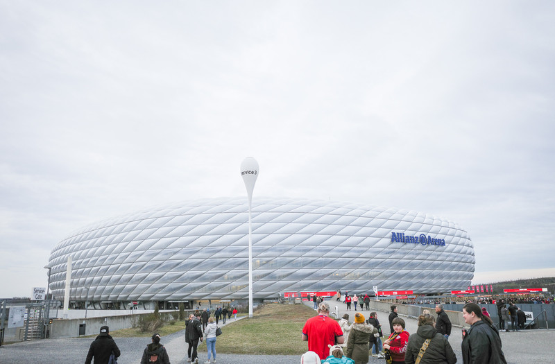 Allianz leikvangurinn í München.