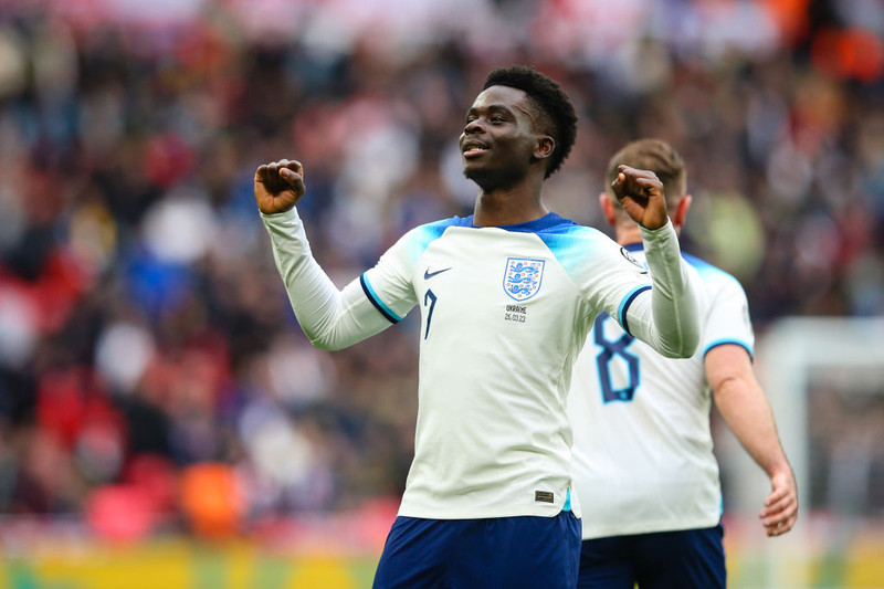 Bukayo Saka skoraði og lagði upp