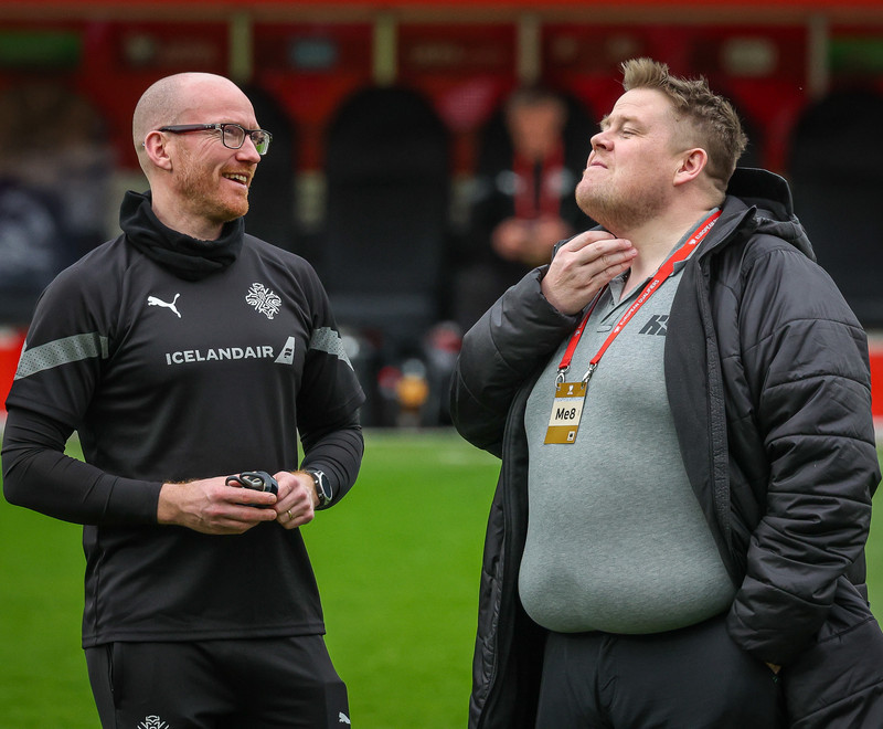 Myndaveisla frá sjö marka sigri Íslands í gær