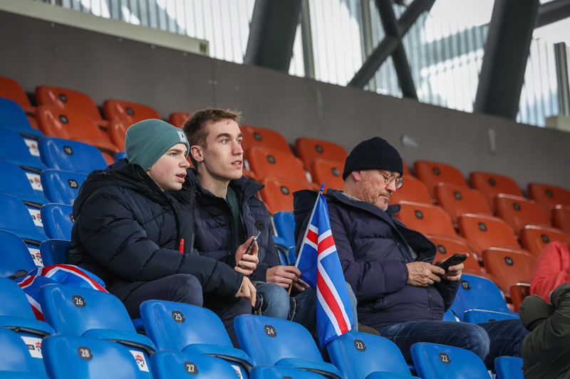 Myndaveisla frá sjö marka sigri Íslands í gær