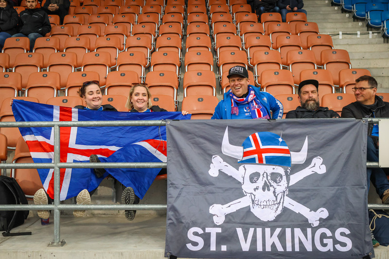 Myndaveisla frá sjö marka sigri Íslands í gær