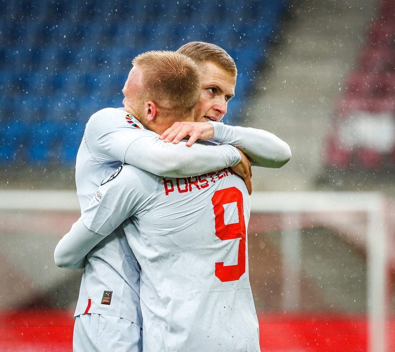 Myndaveisla frá sjö marka sigri Íslands í gær