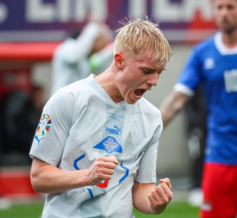 Myndaveisla frá sjö marka sigri Íslands í gær