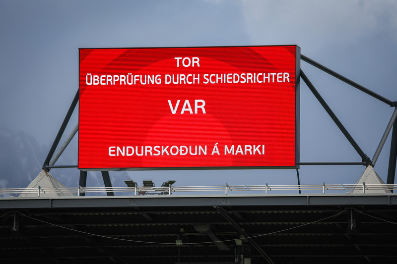 Myndaveisla frá sjö marka sigri Íslands í gær