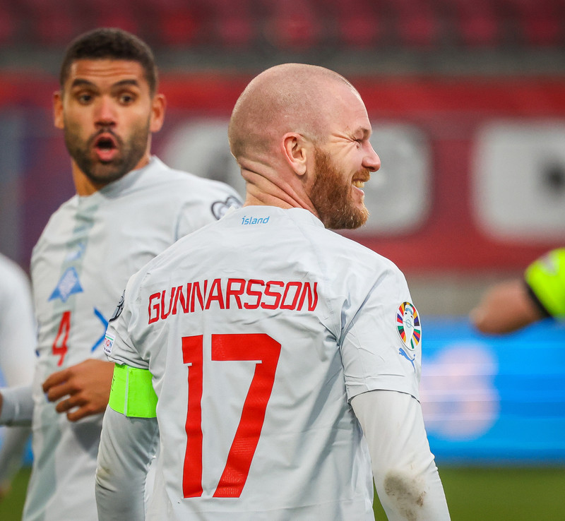 Myndaveisla frá sjö marka sigri Íslands í gær