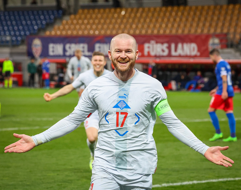 Myndaveisla frá sjö marka sigri Íslands í gær