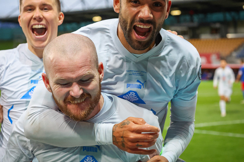 Myndaveisla frá sjö marka sigri Íslands í gær