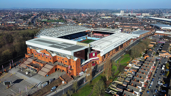 Frá Villa Park í Birmingham, heimavelli Aston Villa.