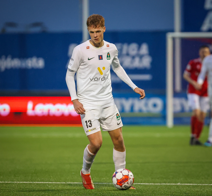 Anton Logi var frábær á miðju Breiðabliks.