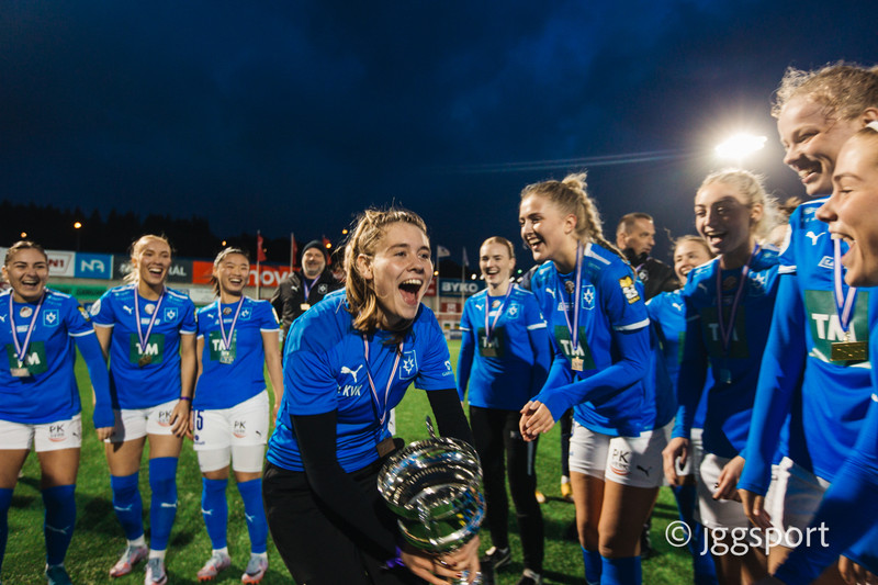 Stjarnan fagnar sigri í Meistarakeppni KSÍ á dögunum.