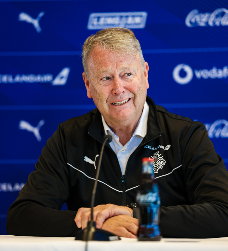 Hareide kom inn í landsliðsþjálfarastarf Íslands með ótrúlega góða orku.