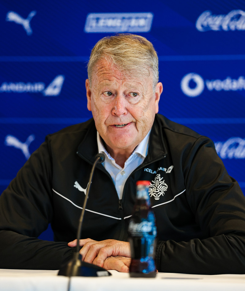 Age Hareide, landsliðsþjálfari Íslands.