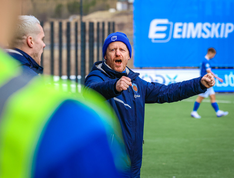 Jón Sveinsson, þjálfari Fram.