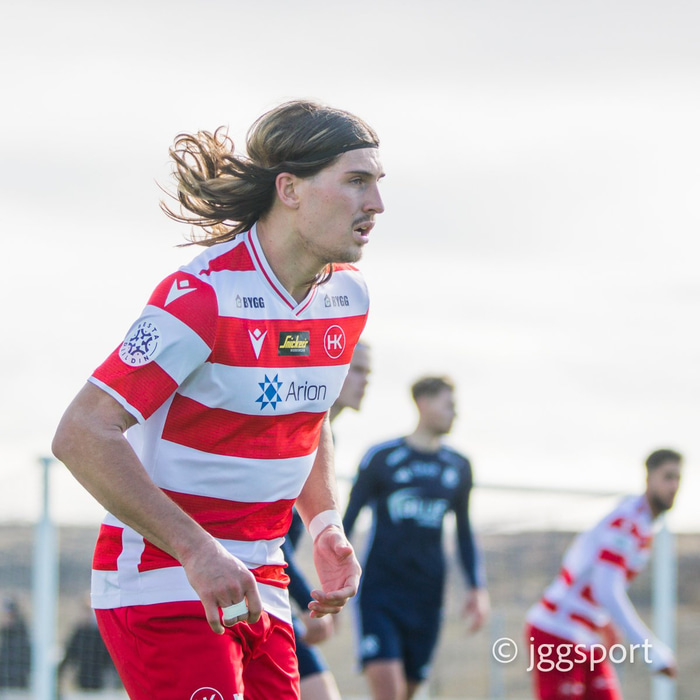 Örvar Eggerts mun halda áfram að raða inn mörkunum