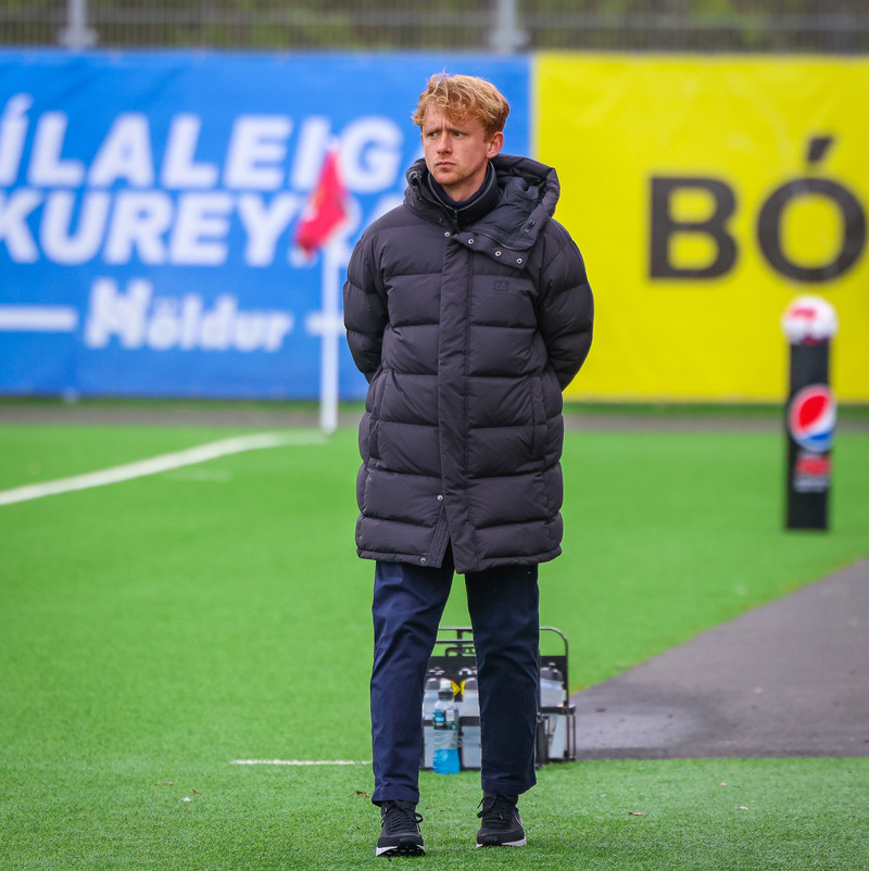 Chris Brazell er þjálfari Gróttumanna.