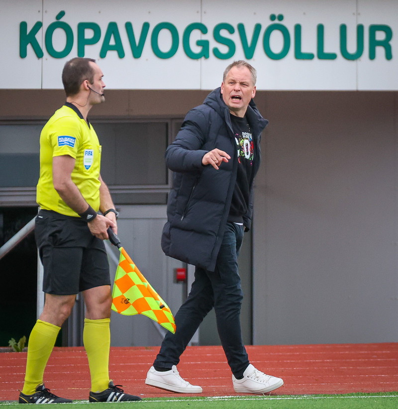 Óskar Hrafn, þjálfari Blika.