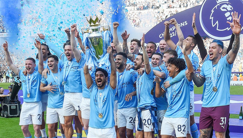 Manchester City vann þrennuna á síðasta tímabili.