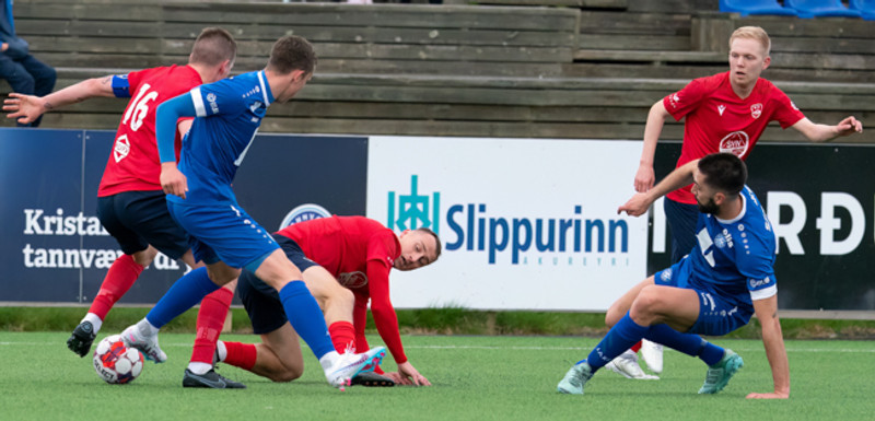 Myndaveisla: Dalvík/Reynir og KFA skildu jöfn