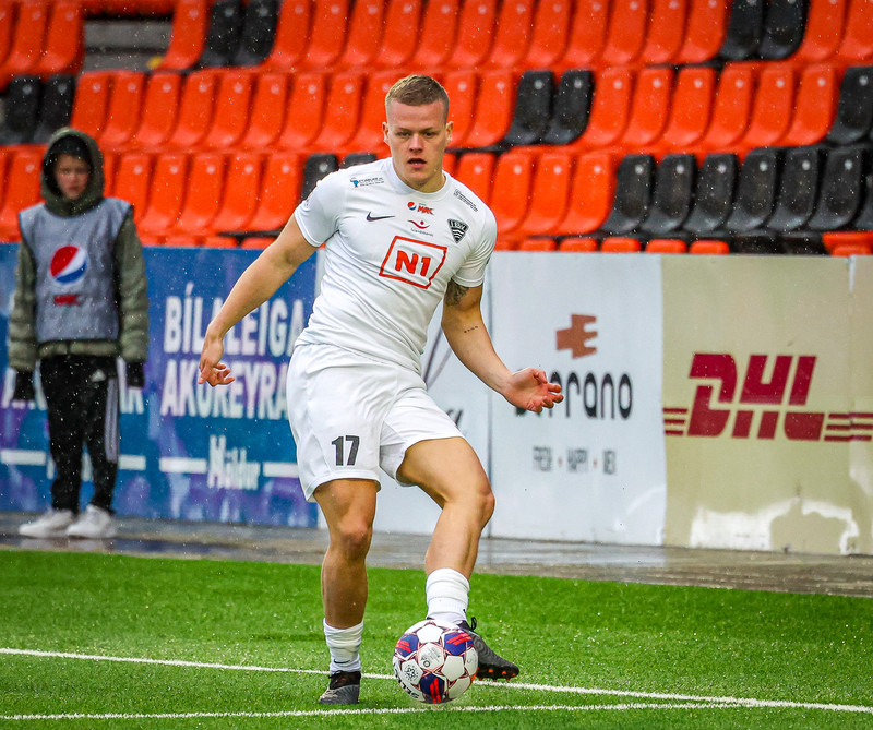 Oliver Heiðarsson skoraði fyrra mark Eyjamanna