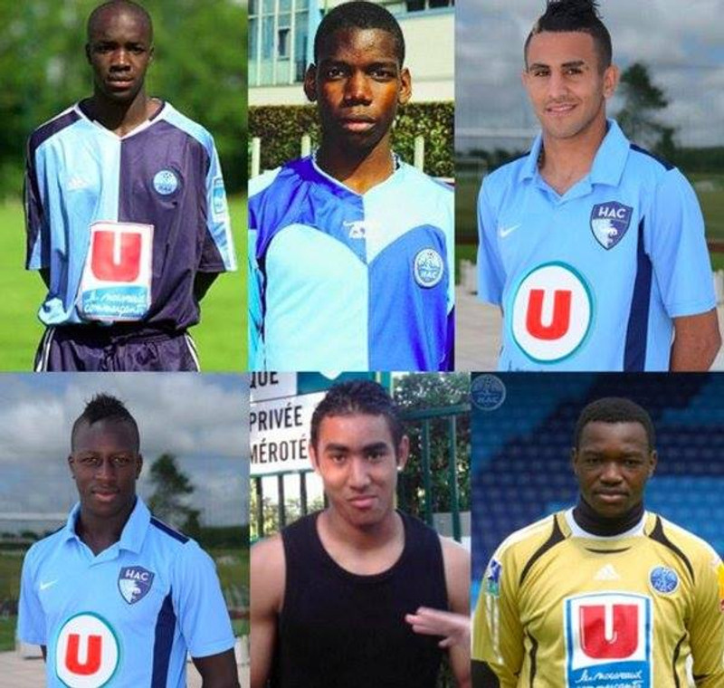 Lassana Diarra, Paul Pogba, Riyad Mahrez, Benjamin Mendy, Dimitri Payet og Steve Mandanda spiluðu allir með Le Havre