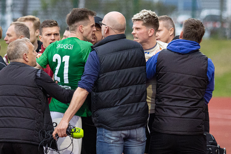 Myndaveisla frá dramatísku jafntefli Breiðbliks og Víkings