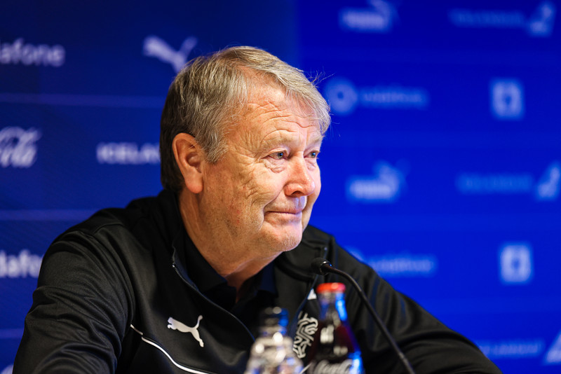 Age Hareide, landsliðsþjálfari Íslands.