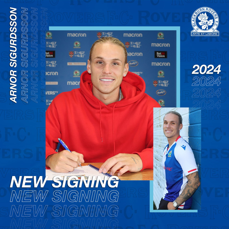 Arnór Sig er mættur til Blackburn