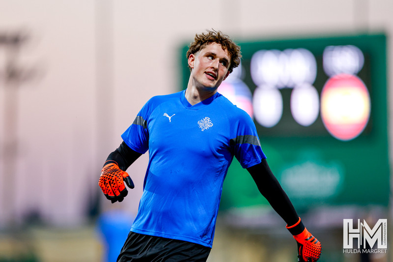 Lúkas var með U19 landsliðinu á Evrópumótinu í sumar.