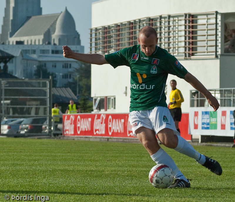 Í leik með Breiðabliki 2010.