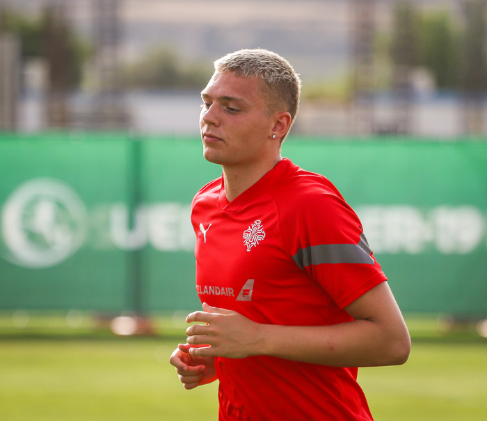 Með U19 á lokamóti EM sumarið 2023.