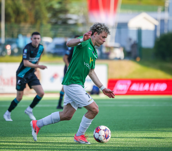 Úr leiknum gegn Shamrock í fyrra.