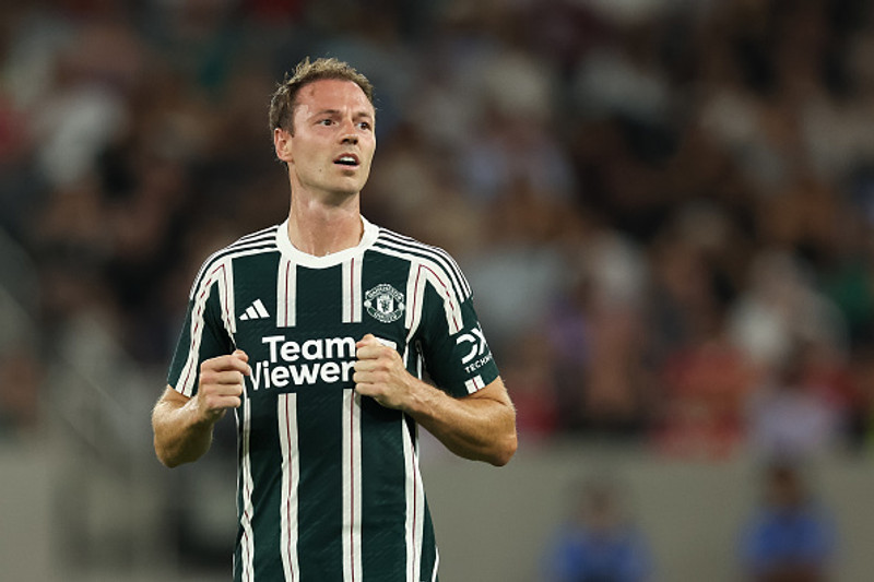 Jonny Evans er í vörn United