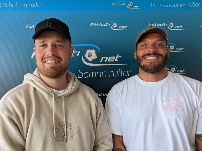 Gunnar Birgisson og Jón Kári Eldon, tveir af veikari Arsenal mönnum landsins.