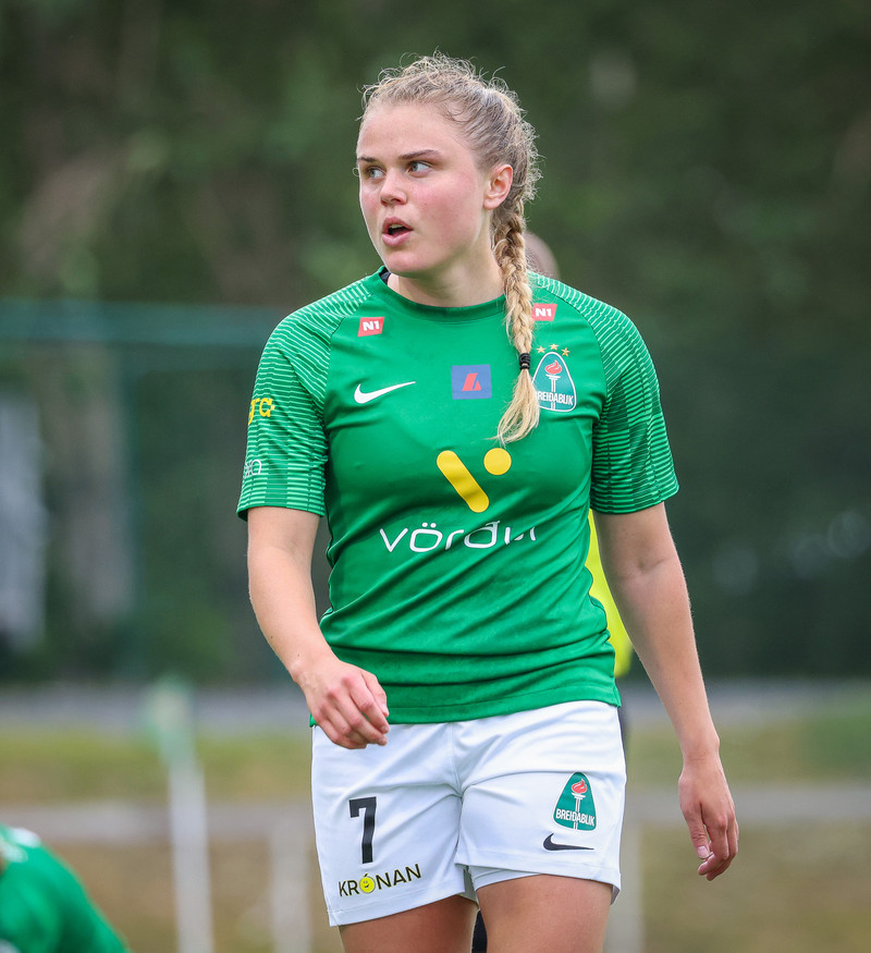 Agla María Albertsdóttir hefur verið öflug í sumar.