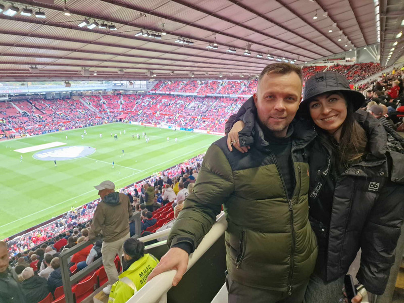 Sigurjón og Tinna Hemstock, útileikur gegn Man Utd sem endaði 0-0.