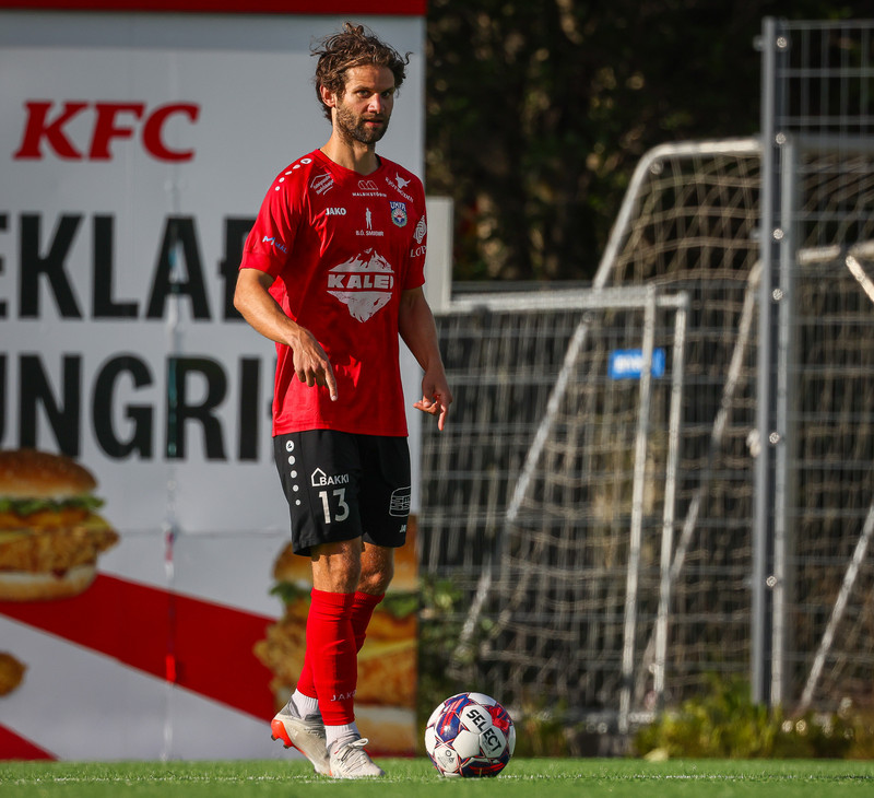 Rasmus æfir með Gróttu