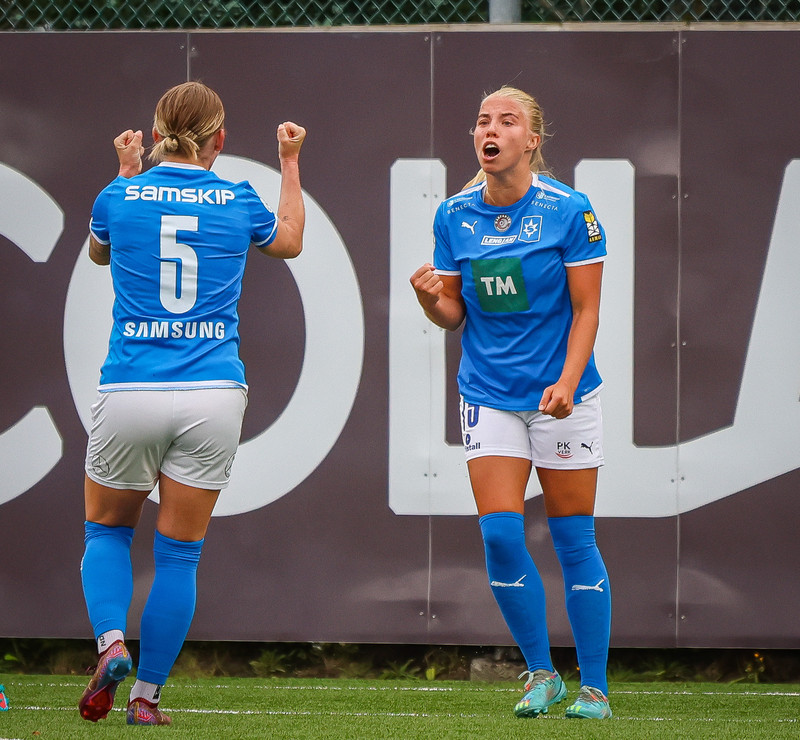 Hulda Hrund Arnarsdóttir skoraði tvö gegn Val