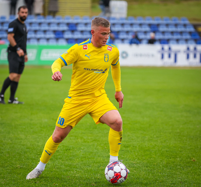 Axel Freyr Harðarson skoraði skrautlegt mark