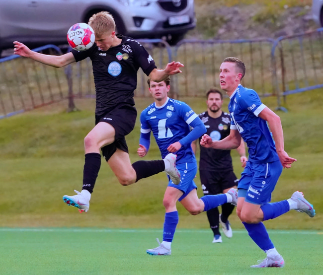 Víðir í leik með Hetti/Hugin í fyrra.