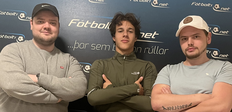 Stefán Marteinn (vinstri) og Haraldur Örn (hægri) þáttastjórnendur Tiltalsins og Danijel Dejan Djuric í miðjunni