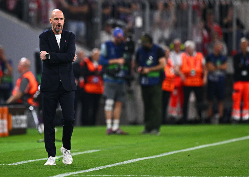 Erik ten Hag, stjóri Manchester United.