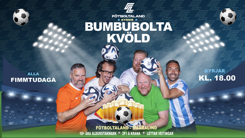 Hjálmar Örn verður andlit bumboltans í Fótboltalandi