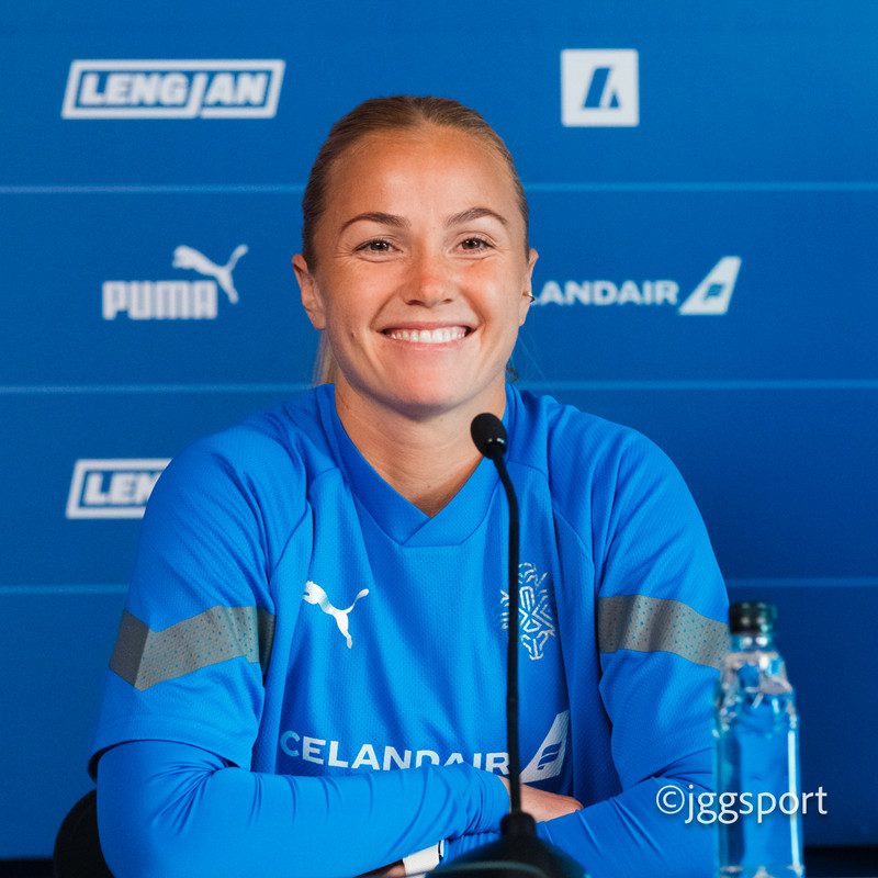 Glódís Perla Viggósdóttir, landsliðsfyrirliði.