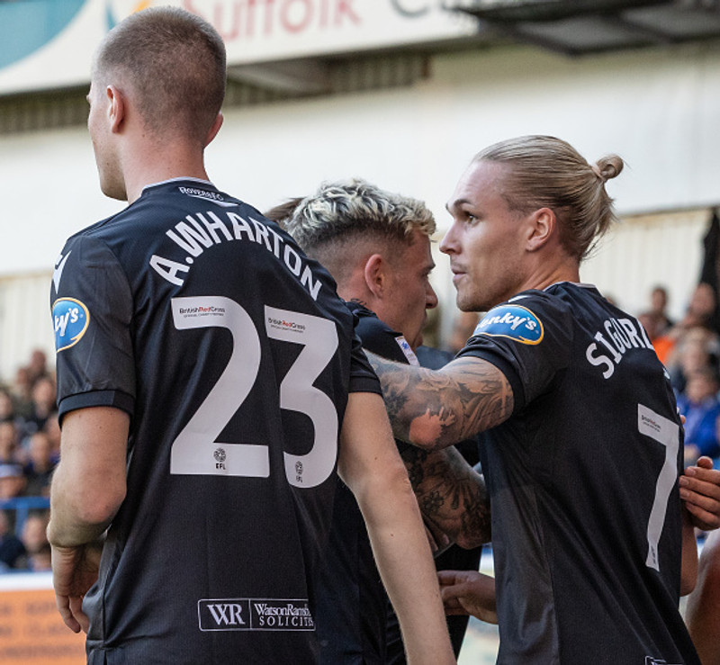 Marki Arnórs fagnað.