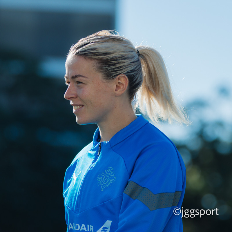 Sandra María er líkleg til að byrja í fremstu víglínu á EM.