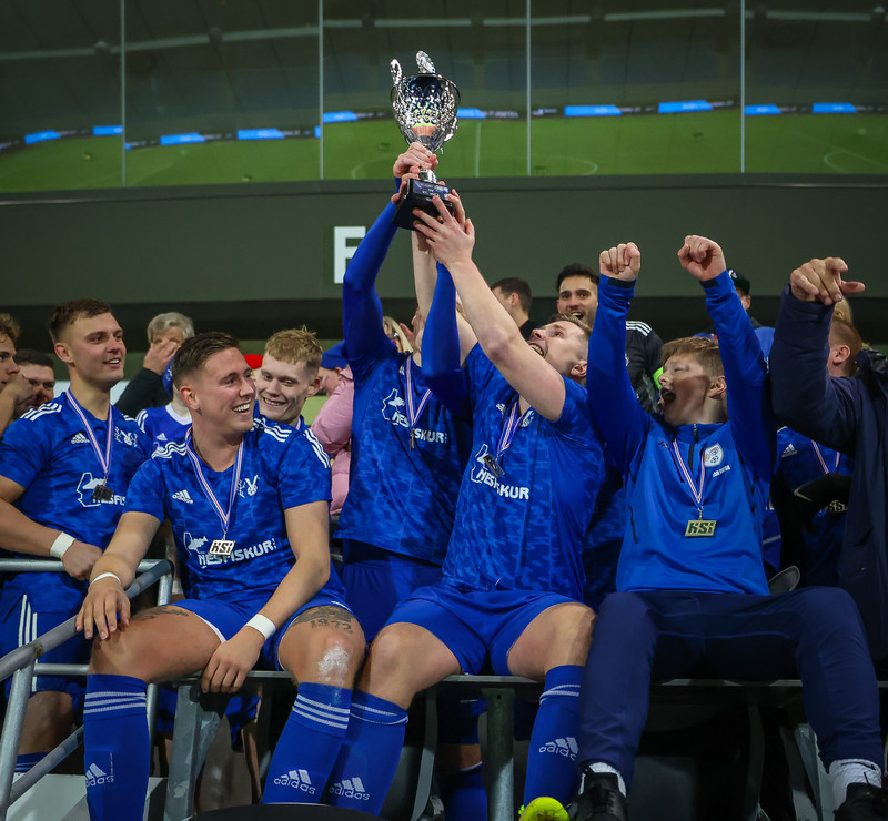 Myndaveisla: Víðir vann Fótbolti.net bikarinn