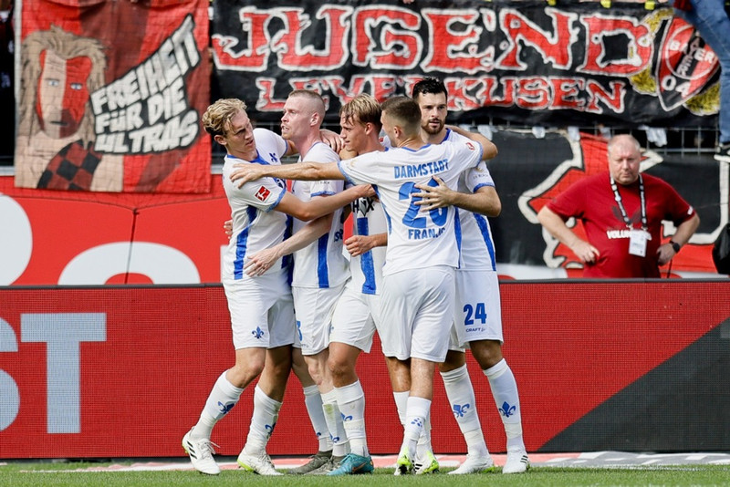 Darmstadt vann óvæntan sigur