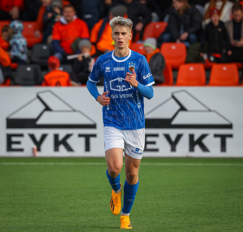 Breki Baldursson skoraði fyrsta mark Fram