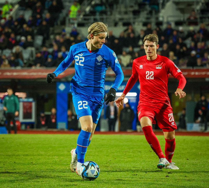 Andri Lucas kemur inn í A-landsliðið.