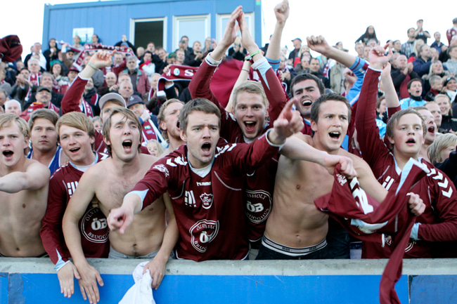 Það var mikil stemning á Selfossi.